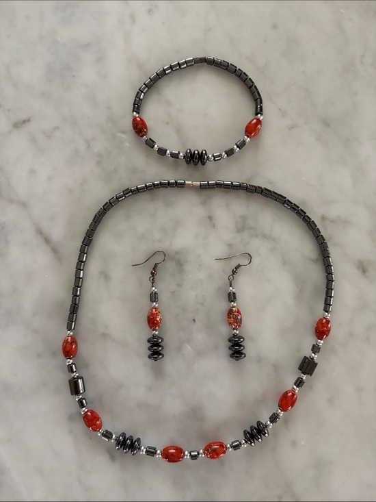 Jewelry - Jewelry Set - Necklace, Bracelet & Earrings